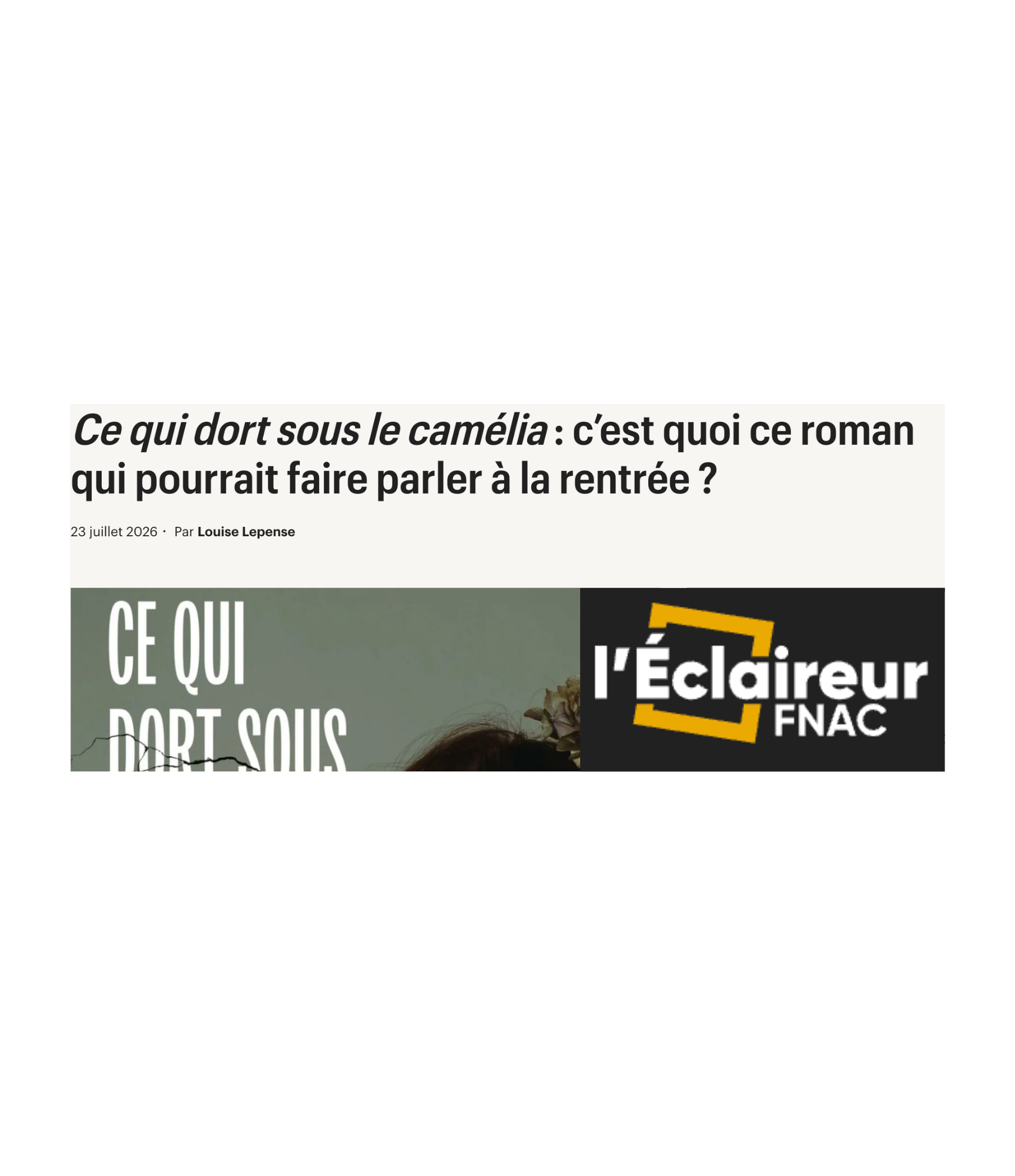 L'éclaireur FNAC